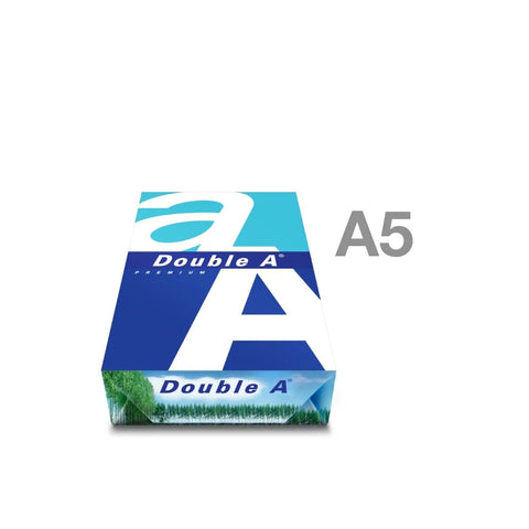 Double A Premium A5 Paper 80gsm – 500 Sheets/Ream | White Copy Paper