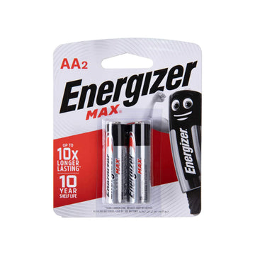 Energizer Alkaline AA Batteries 2-Pack – Long-Lasting Everyday Power