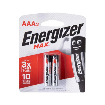 Energizer Alkaline AAA Batteries 2-Pack – Reliable Compact Power