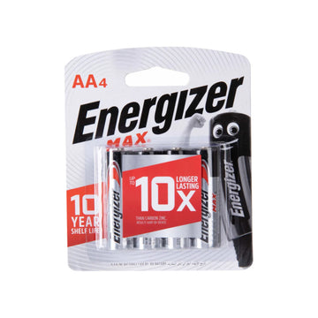 Energizer Alkaline AA Batteries 4-Pack – Reliable Power for All Devices