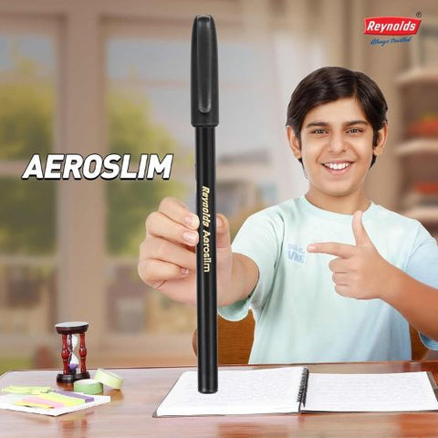 Reynolds Aeroslim Ballpoint Pens – Blue Ink Set of 5