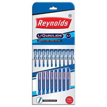 Reynolds Liquiflo 1.0 mm Ballpoint Pens – Blue Ink Set of 5